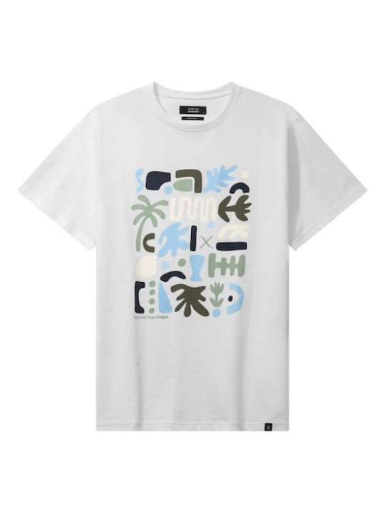 Foto van product Clean Cut Copenhagen Shirt 'Huberto' beige / lichtblauw / olijfgroen / wit