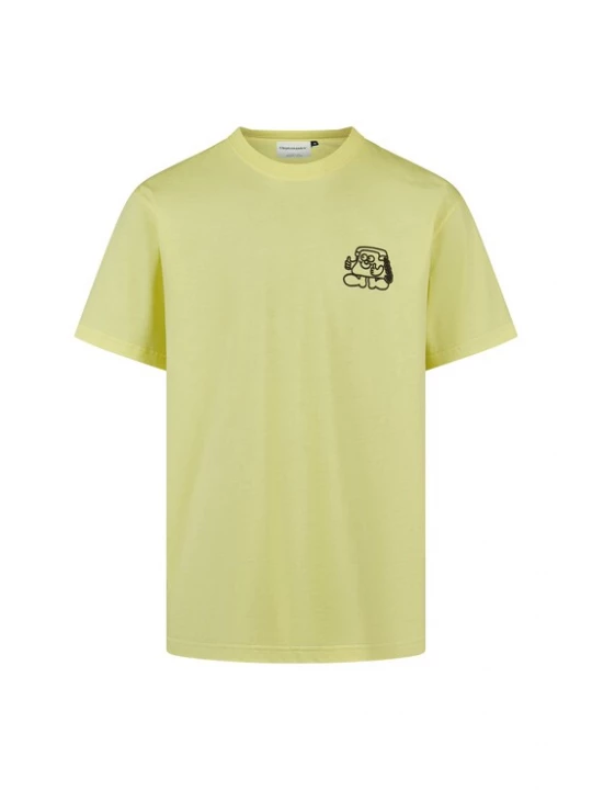 Foto van product Cleptomanicx Shirt 'Connected' geel