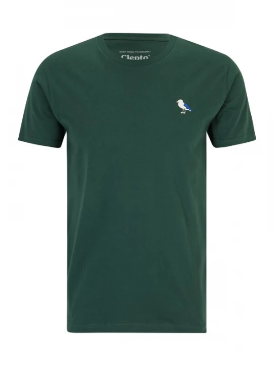 Foto van product Cleptomanicx Shirt 'Embro Gull' blauw / donkergroen / wit