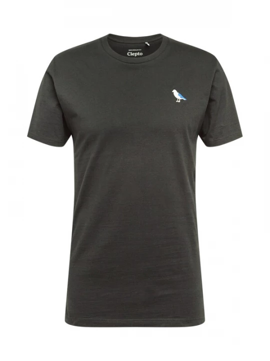 Foto van product Cleptomanicx Shirt 'Embro Gull' blauw / zwart / wit