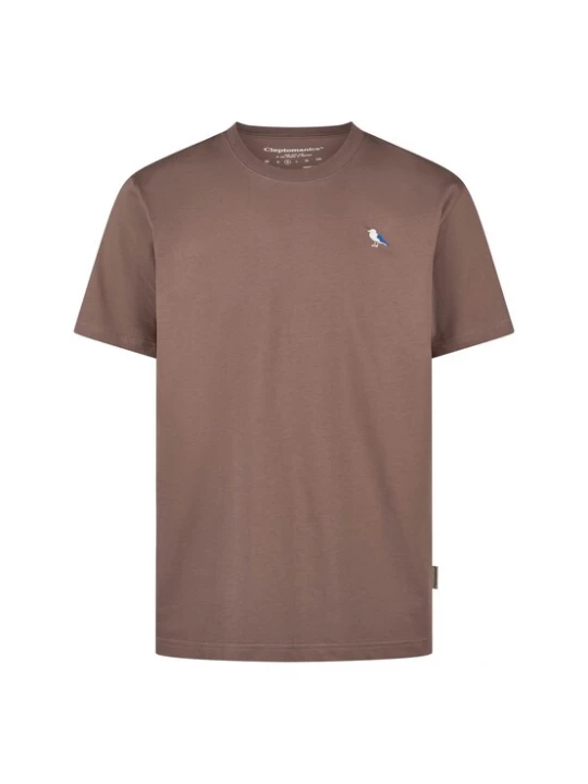 Foto van product Cleptomanicx Shirt 'Embro Gull' bruin