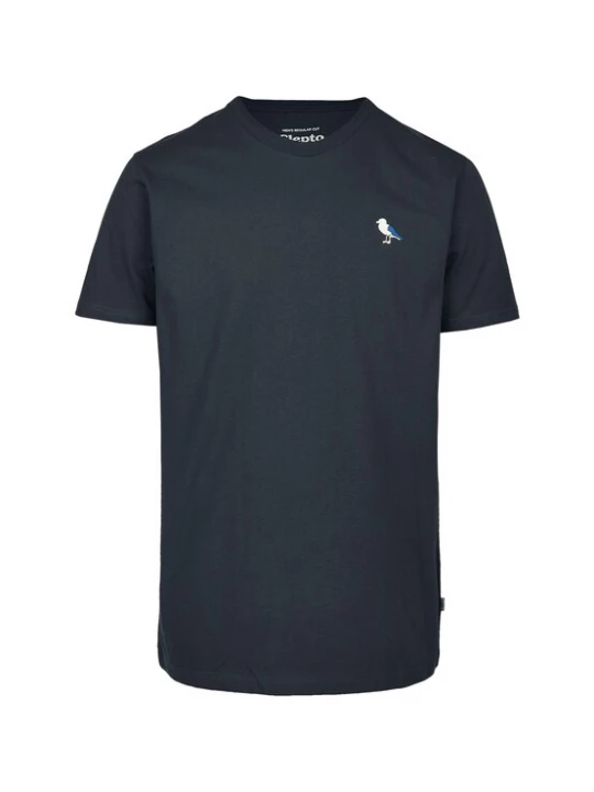 Foto van product Cleptomanicx Shirt 'Embro Gull' donkergrijs