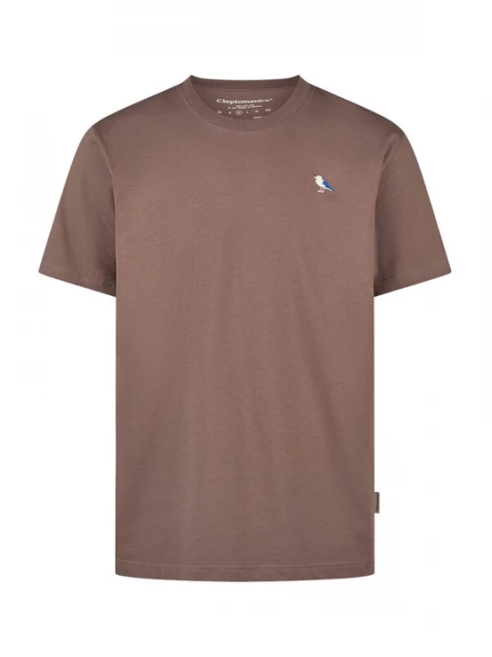 Foto van product Cleptomanicx Shirt 'Embro Gull' mokka