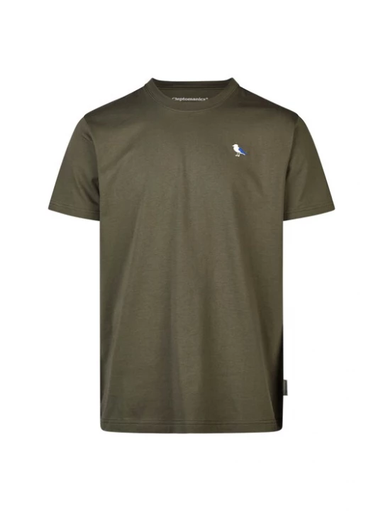 Foto van product Cleptomanicx Shirt 'Gull' olijfgroen