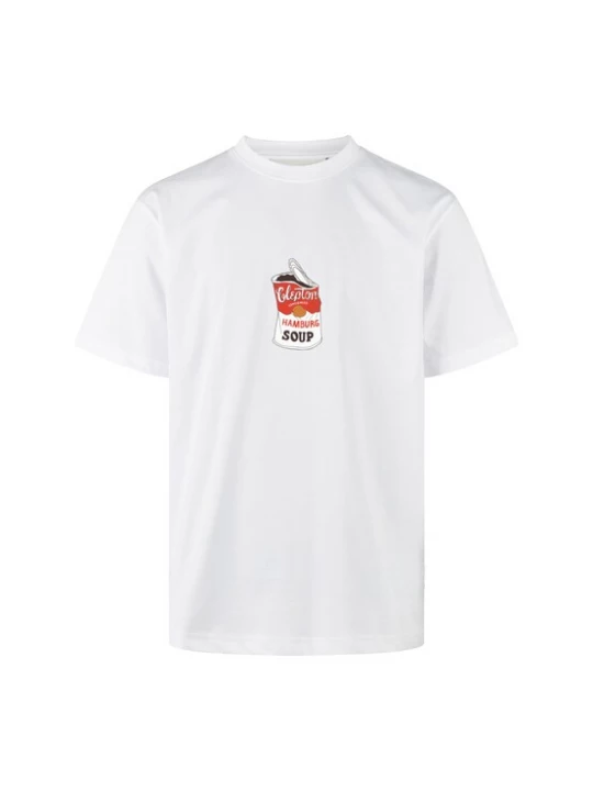 Foto van product Cleptomanicx Shirt 'Hamburg Soup' wit
