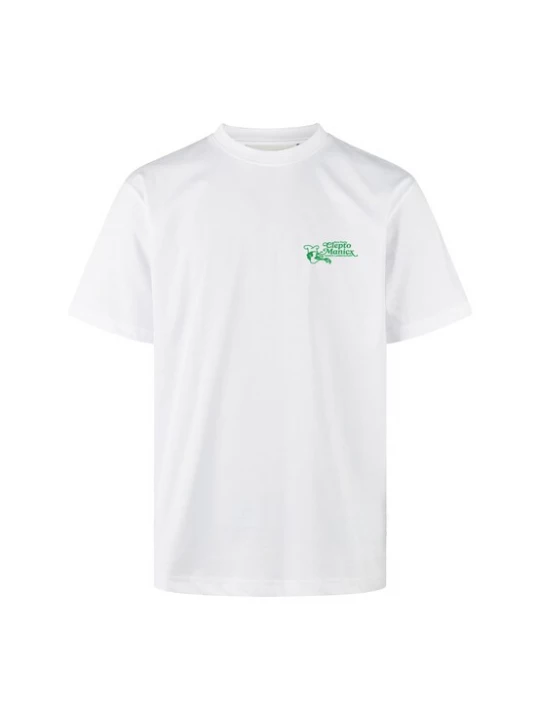 Foto van product Cleptomanicx Shirt 'Partyservice' wit