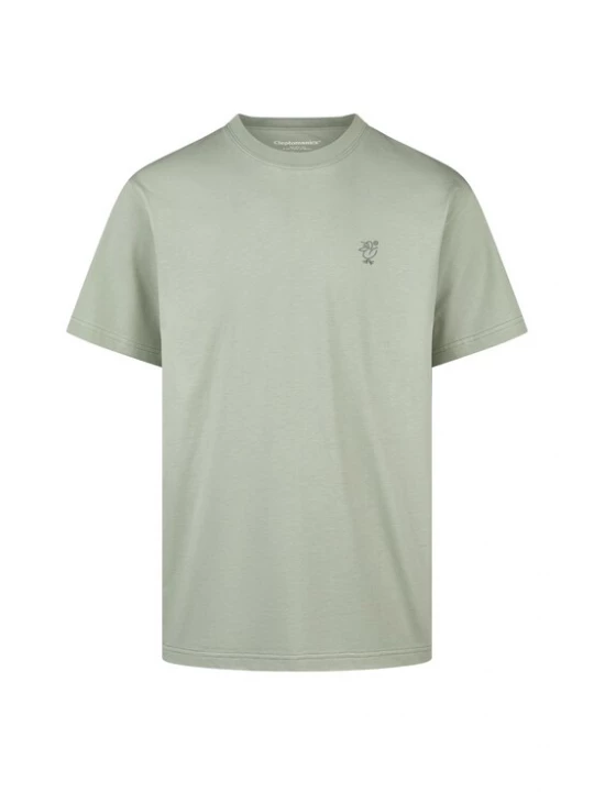 Foto van product Cleptomanicx Shirt 'Sketch Gull' grijs