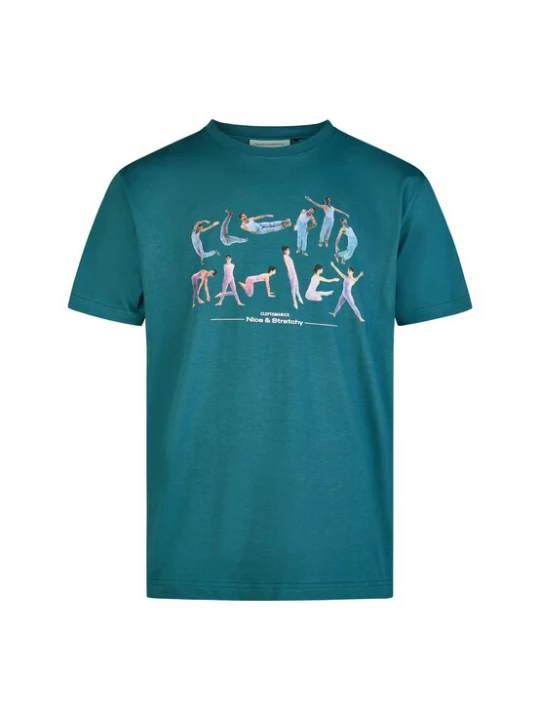 Foto van product Cleptomanicx Shirt 'Stretchy' groen
