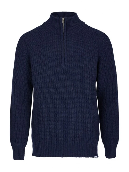 Foto van product Cleptomanicx Trui 'Ribber Troyer' donkerblauw