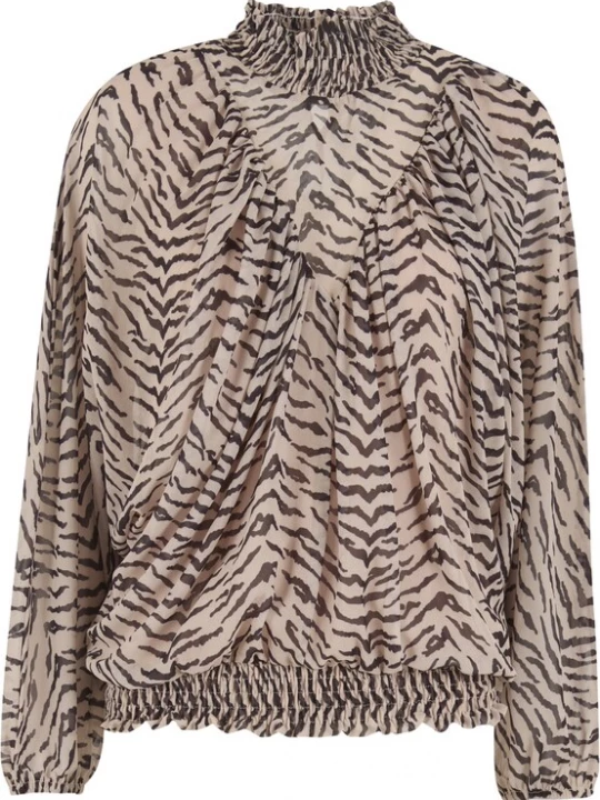 Foto van product Cloud5ive Blouse nude / donkerbruin
