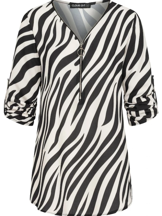 Foto van product Cloud5ive Blouse zwart / wit
