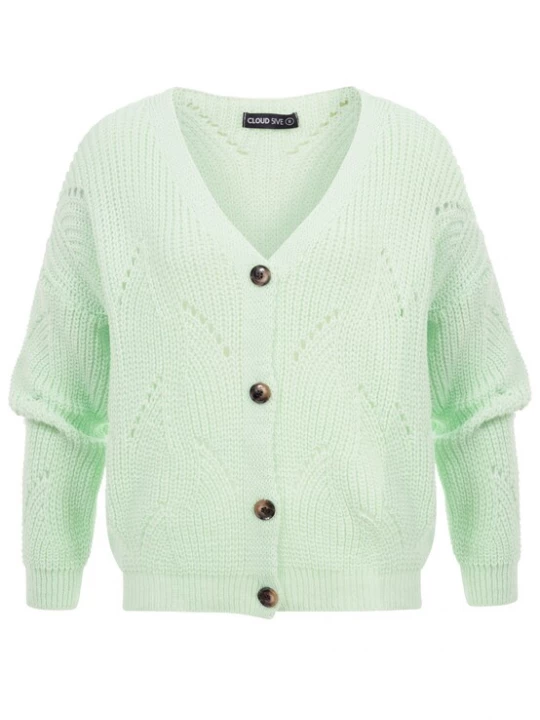 Foto van product Cloud5ive Gebreid vest mintgroen