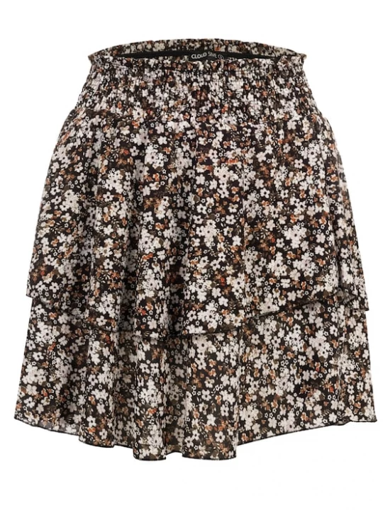 Foto van product Cloud5ive Rok 'Dirsy' bruin / oranje / zwart / wit