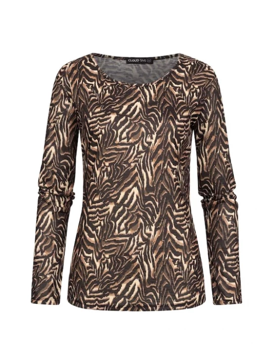 Foto van product Cloud5ive Shirt bruin / lichtbruin / zwart / wit