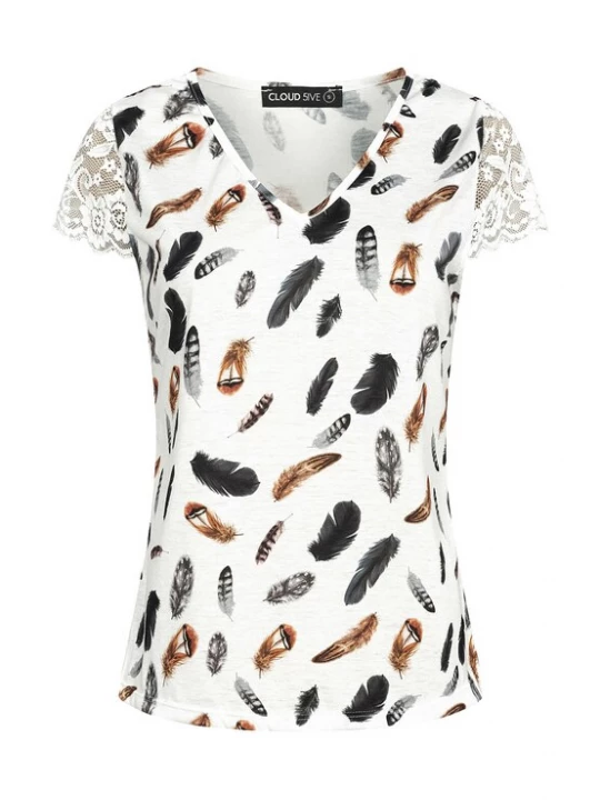 Foto van product Cloud5ive Shirt bruin / zwart / wit