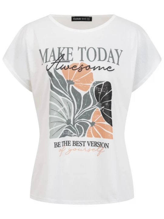 Foto van product Cloud5ive Shirt groen / lichtoranje / zwart / wit