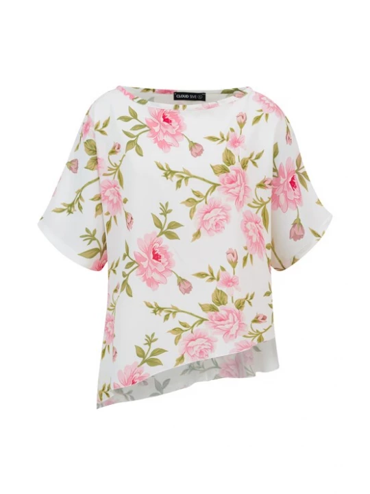 Foto van product Cloud5ive Shirt olijfgroen / rosa / wit