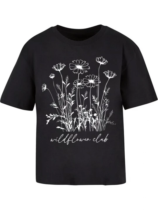 Foto van product Cloud5ive Shirt 'Wildflower' zwart / wit