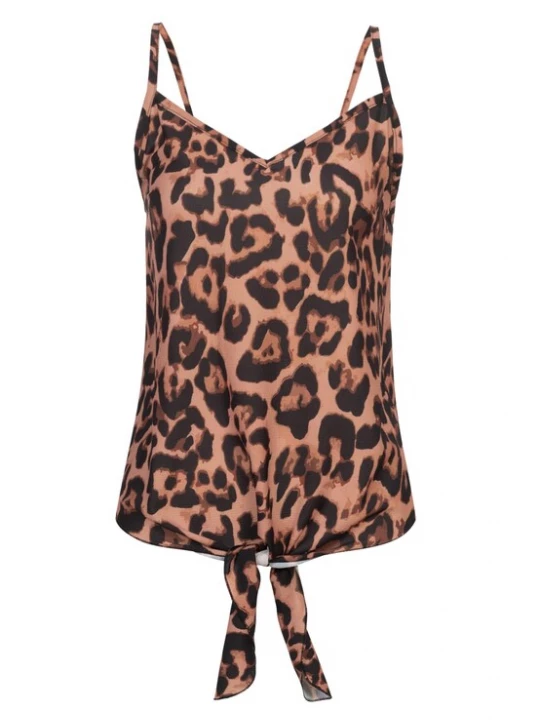 Foto van product Cloud5ive Top bruin / pastelrood / zwart
