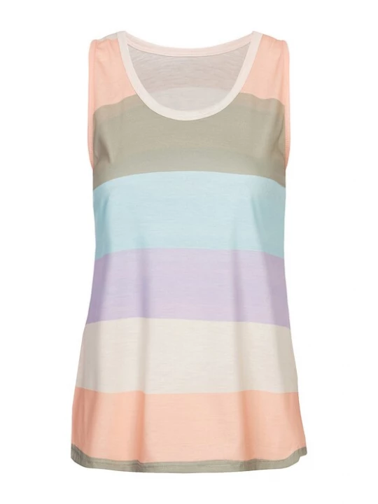 Foto van product Cloud5ive Top lichtblauw / kaki / rosa / pastelroze