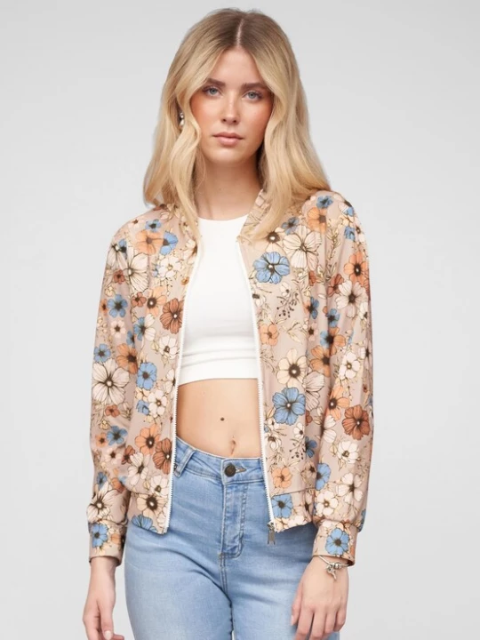 Foto van product Cloud5ive Tussenjas beige / lichtblauw / donkerbruin / abrikoos