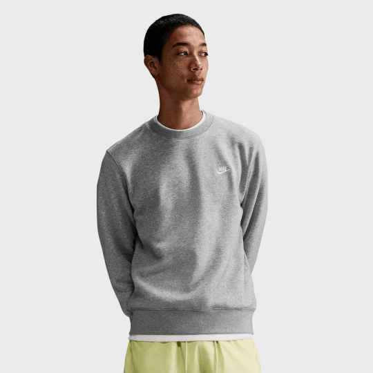 Foto van product Club Fleece Crew Nike grijs