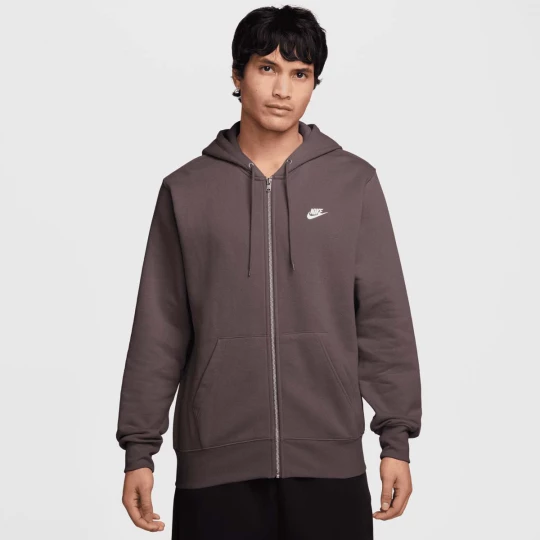 Foto van product Club Full-Zip Fleece Hoodie Nike bruin