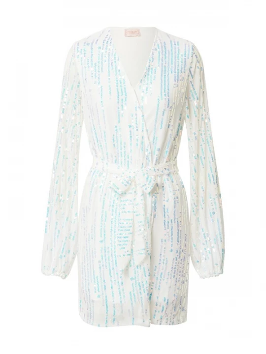 Foto van product CLUB L LONDON Jurk turquoise / wit