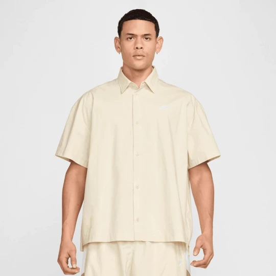 Foto van product Club Short Sleeve Buttoned Oversized Shirt Nike beżowy