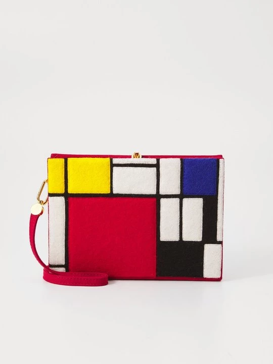 Foto van product Clutch Olympia Le-Tan bordeauxrood
