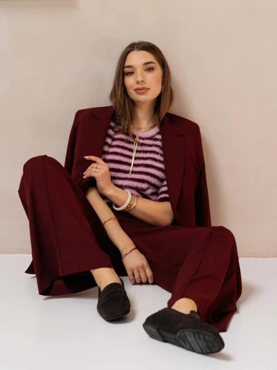 Foto van product &co woman Gebreide top bordeaux