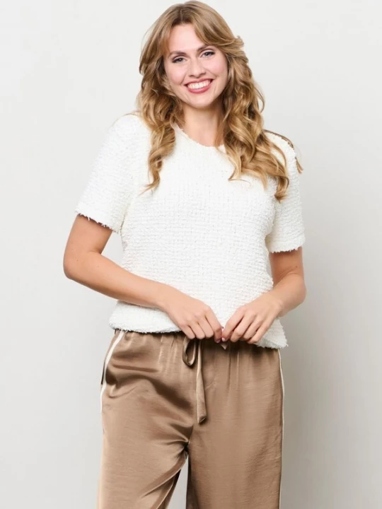 Foto van product &co woman Gebreide top '&Co woman Bianca off white' offwhite