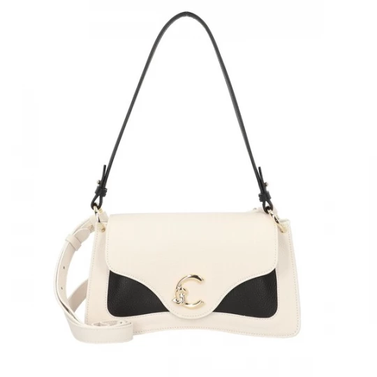Foto van product Coccinelle Schoudertas 'C-Me' goud / zwart / wit