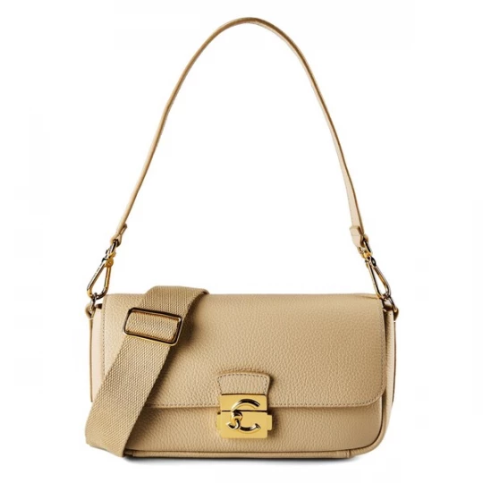 Foto van product Coccinelle Schoudertas 'C-Me Lock' beige