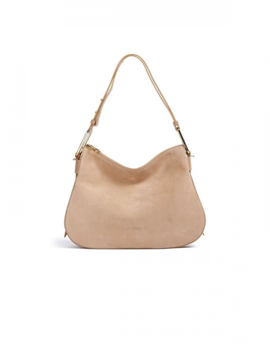 Foto van product Coccinelle Schoudertas 'Magie Suede Bim 36x24x10.5 cm' nude