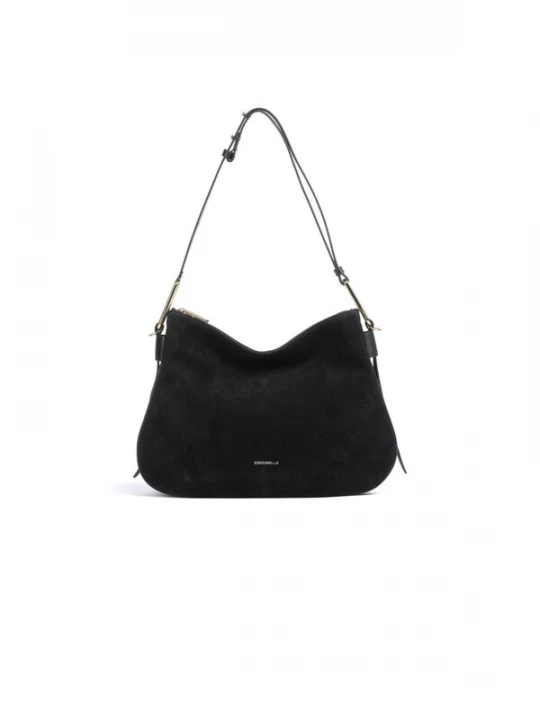 Foto van product Coccinelle Schoudertas 'Magie Suede Bim 36x24x10.5 cm' zwart