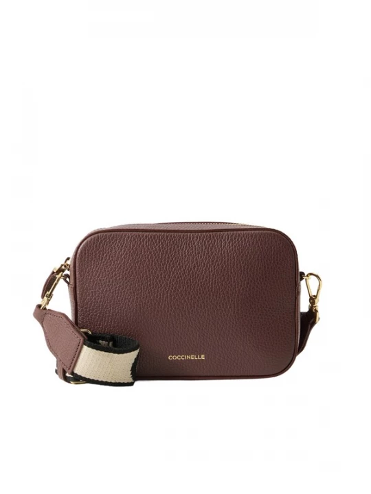 Foto van product Coccinelle Schoudertas 'TEBE' beige / bruin / zwart