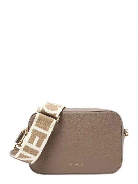 Foto van product Coccinelle Schoudertas 'Tebe' ivoor / goud / taupe