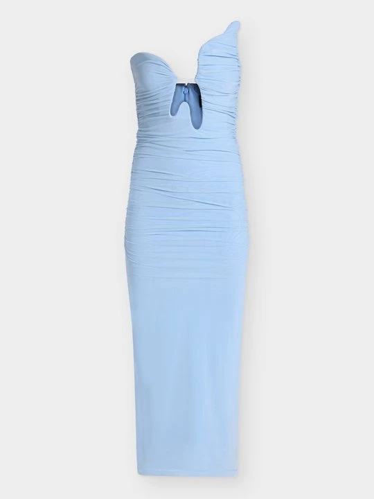 Foto van product Cocktailjurk bardot lichtblauw