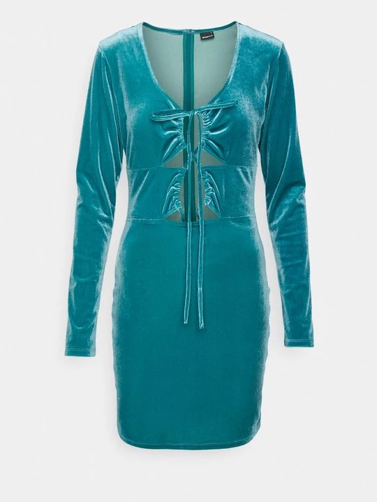 Foto van product Cocktailjurk Gina Tricot turquoise