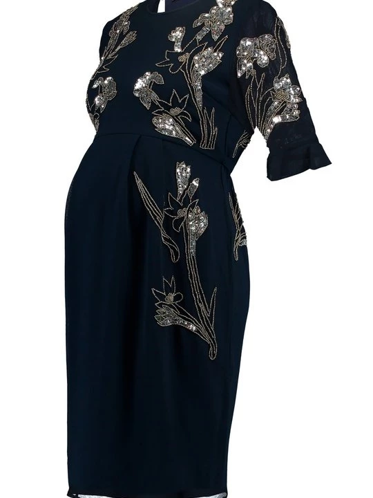 Foto van product Cocktailjurk Hope & Ivy donkerblauw
