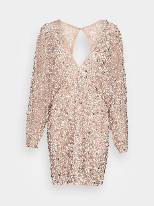 Foto van product Cocktailjurk Lace & Beads taupe