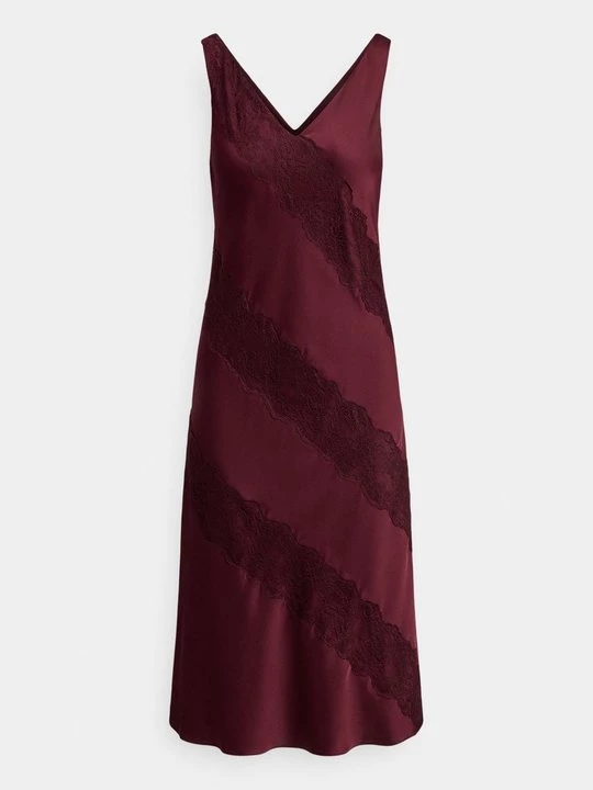 Foto van product Cocktailjurk Lauren Ralph Lauren bordeauxrood