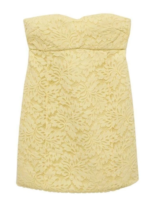 Foto van product Cocktailjurk Mango lichtgeel
