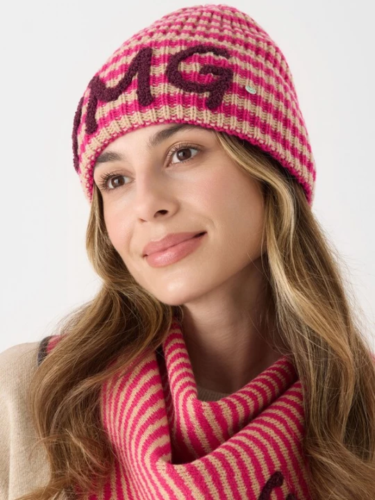 Foto van product CODELLO Muts beige / fuchsia
