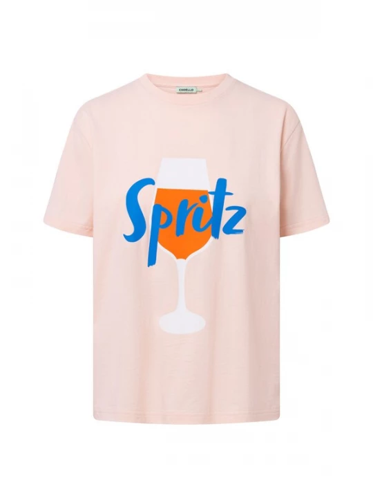 Foto van product CODELLO Shirt blauw / oudroze / rood / wit