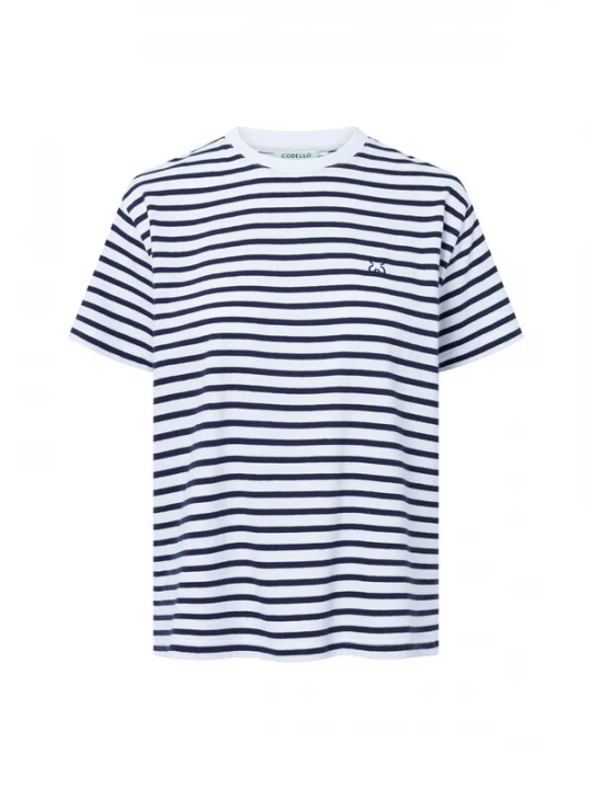 Foto van product CODELLO Shirt blauw / wit