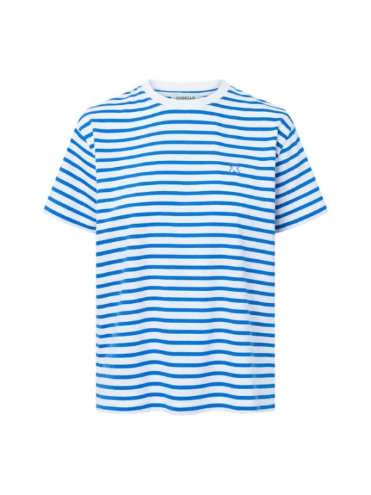 Foto van product CODELLO Shirt lichtblauw / wit