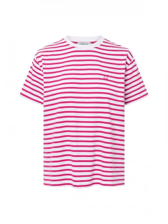 Foto van product CODELLO Shirt pink / wit