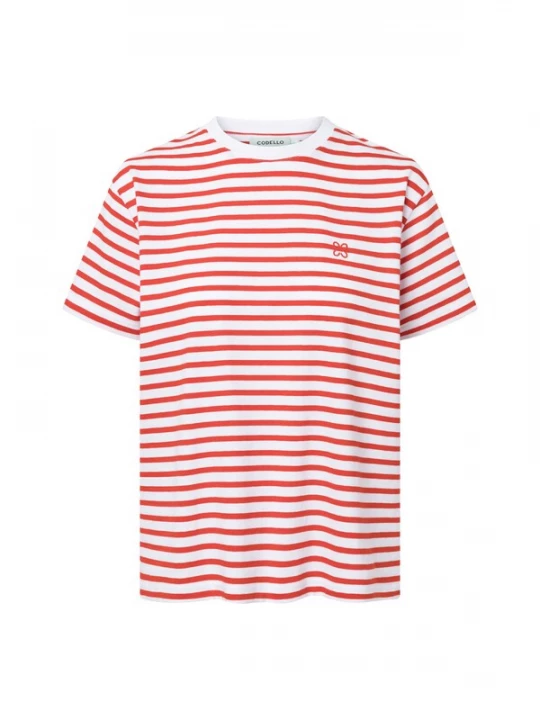 Foto van product CODELLO Shirt rood / wit